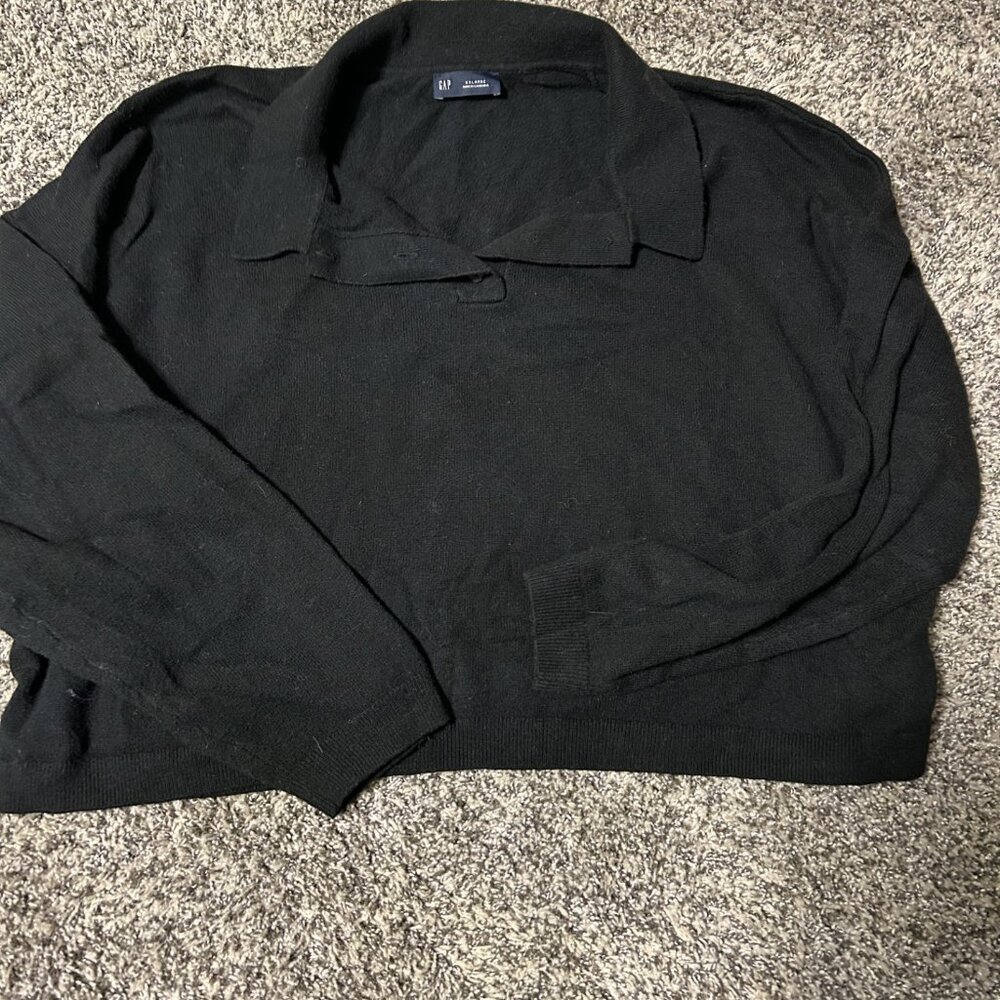 CashSoft Relaxed Polo Sweater - Picture 3 of 3